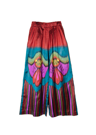 SILK IKAT WIDE LEG PANTS IK112