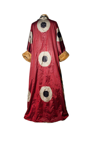LONG SILK IKAT ROBE WITH FLEECE IK100/IK02