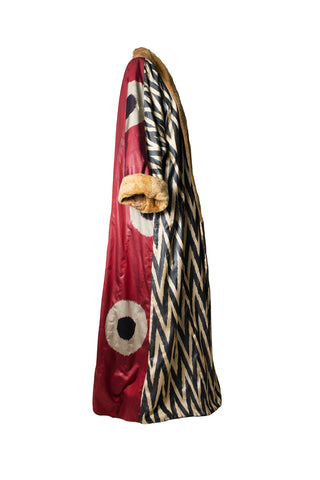 LONG SILK IKAT ROBE WITH FLEECE IK100/IK02
