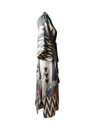 SILK IKAT KIMONO DUSTER IK103