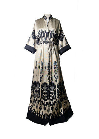 SILK IKAT MAXI KAFTAN / IK104