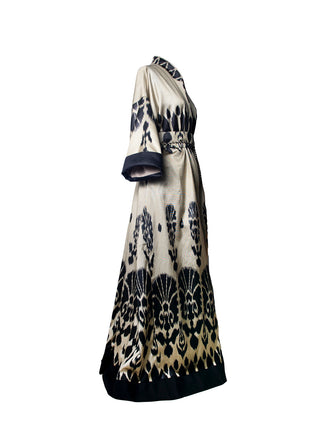 SILK IKAT MAXI KAFTAN / IK104