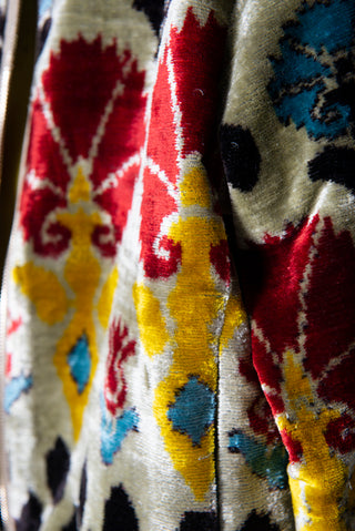 SILK IKAT VELVET BOMBER JACKET VT14