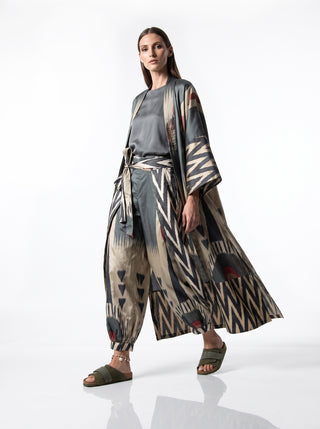 SILK IKAT KIMONO DUSTER IK103