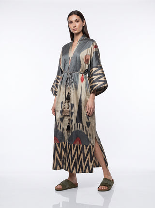 SILK IKAT KIMONO DUSTER IK103