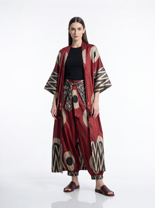 SILK IKAT KIMONO DUSTER IK100