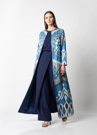 SILK IKAT MAXI JACKET IK111