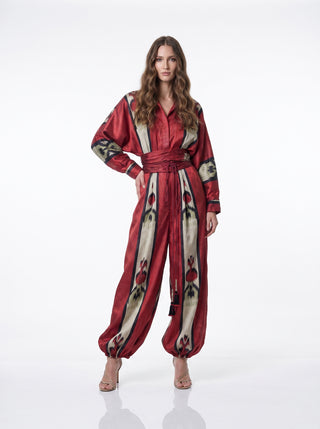SILK IKAT JUMPSUIT IK112