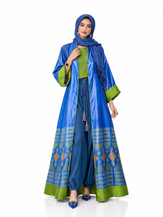 ONE OF A-KIND SILK IKAT MAXI KAFTAN / IK29