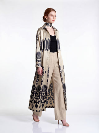 SILK IKAT SHIRT DRESS IK104