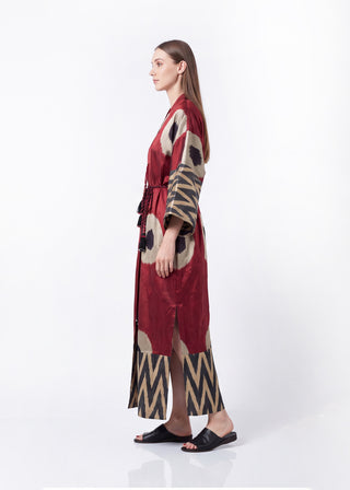 SILK IKAT KIMONO DUSTER IK100