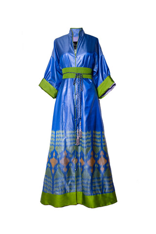 ONE OF A-KIND SILK IKAT MAXI KAFTAN / IK29