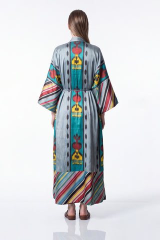 SILK IKAT KIMONO DUSTER IK106