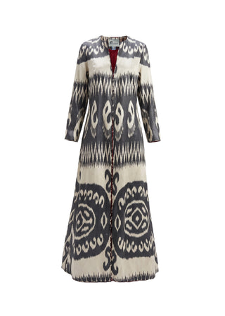 SILK IKAT MAXI JACKET IK74