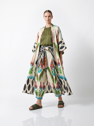 SILK IKAT KIMONO DUSTER IK88