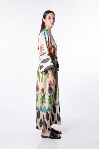 SILK IKAT KIMONO DUSTER IK88