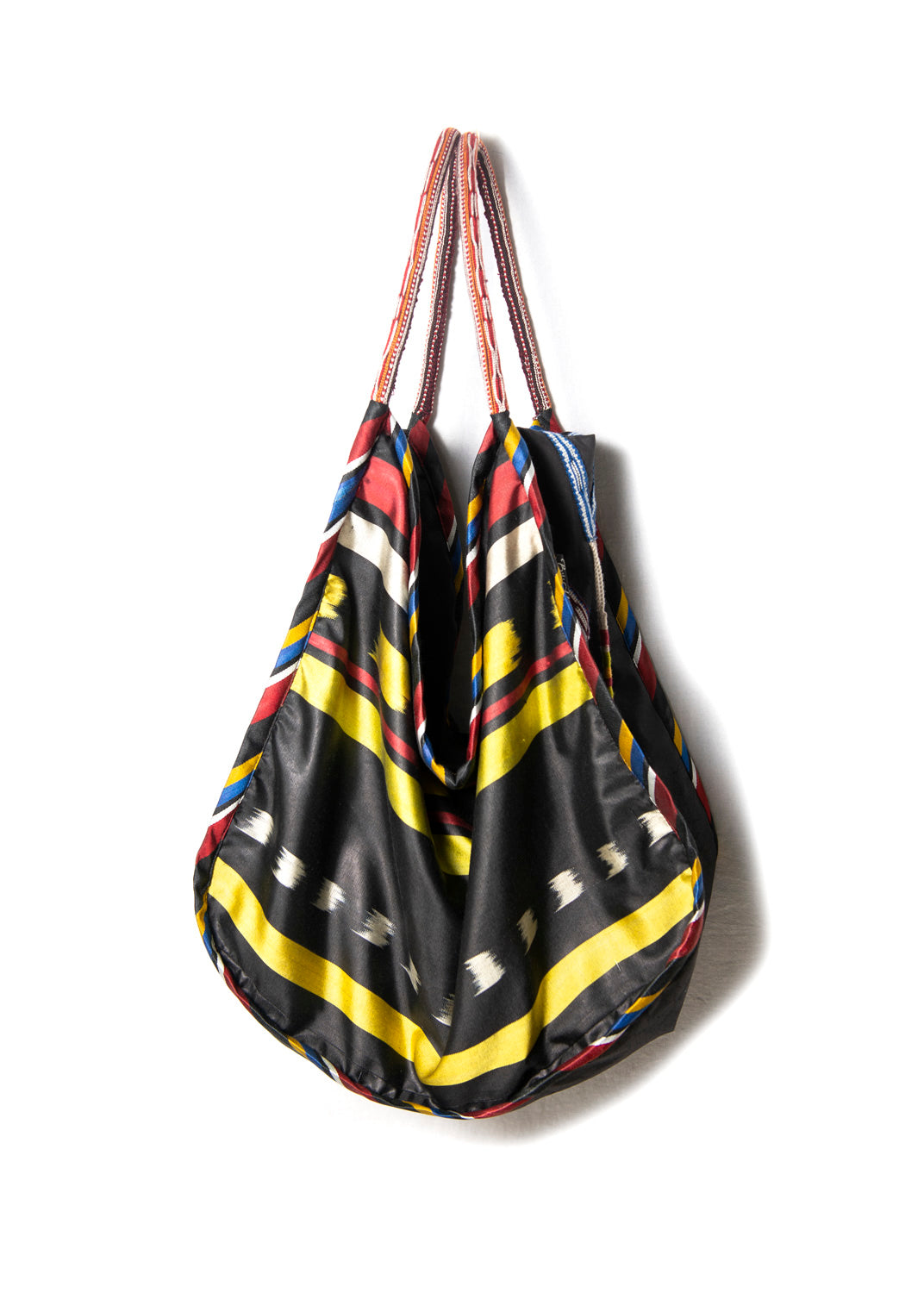 LARGE SILK IKAT COMBO HOBO BAG