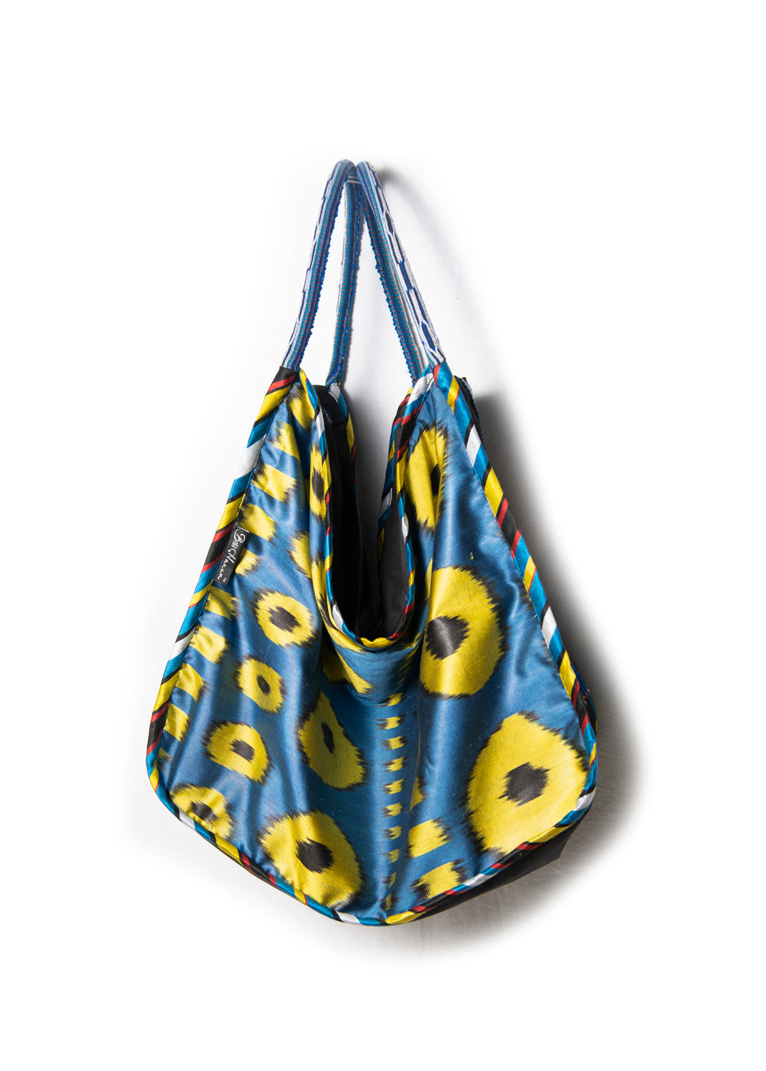 LARGE SILK IKAT COMBO HOBO BAG