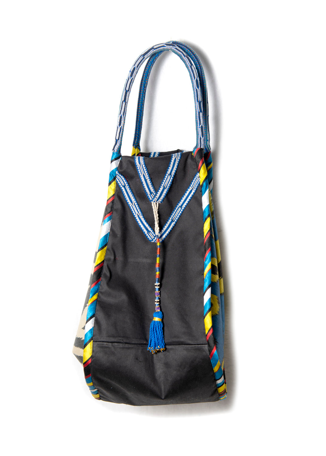LARGE SILK IKAT COMBO HOBO BAG