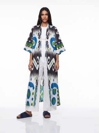 SILK IKAT KIMONO DUSTER IK92/IK91