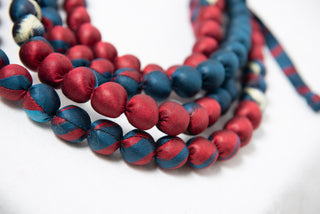 Beaded silk necklace