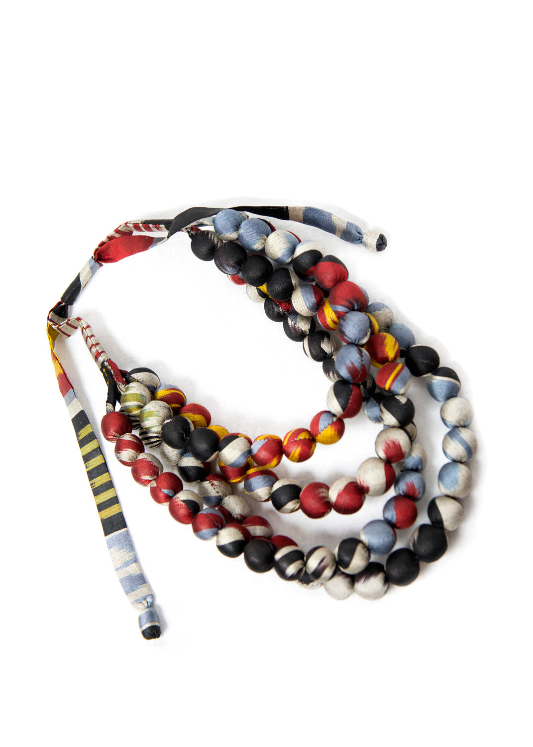 SILK IKAT BEADED NECKLACE