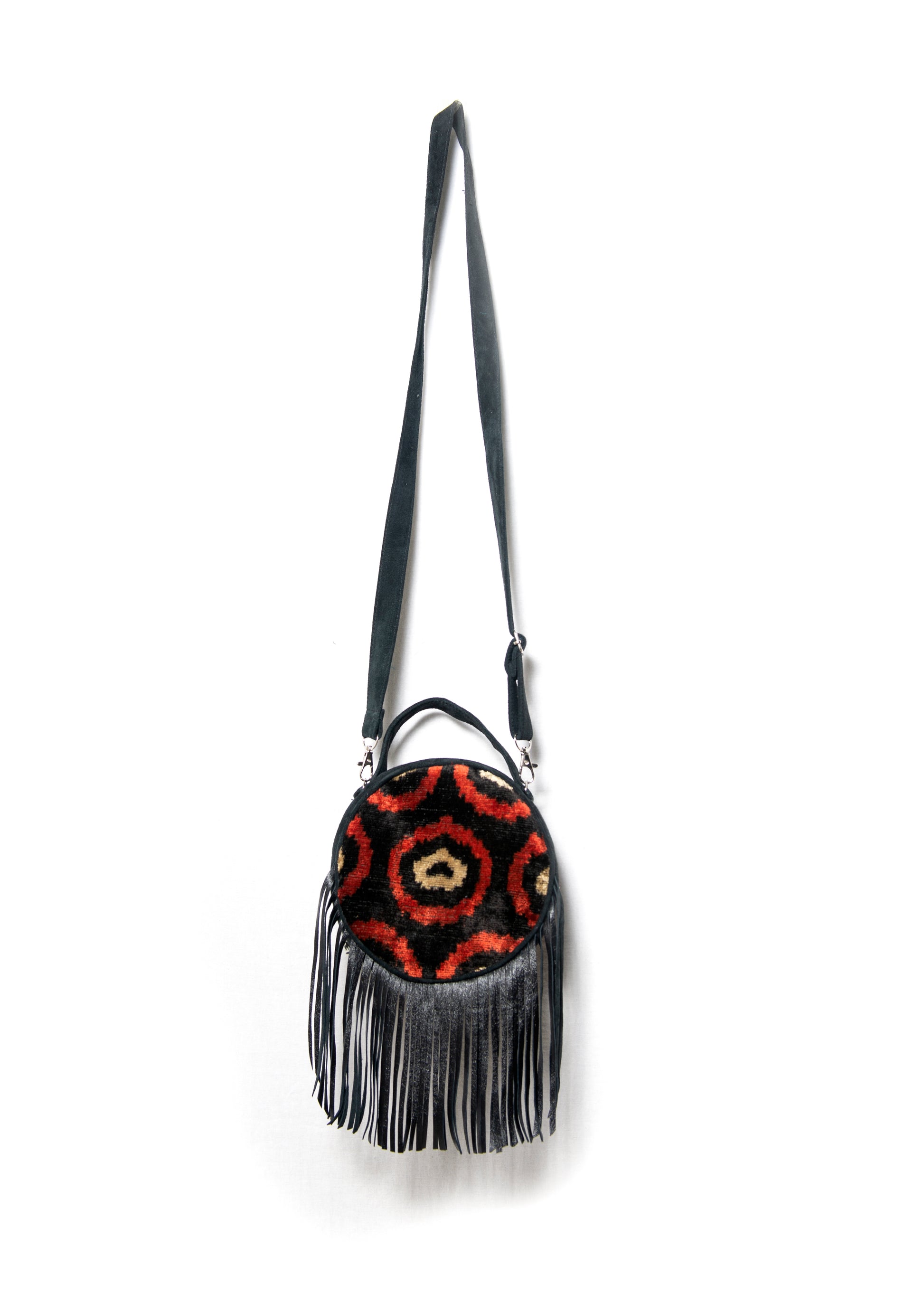VELVET IKAT SHOULDER BAG