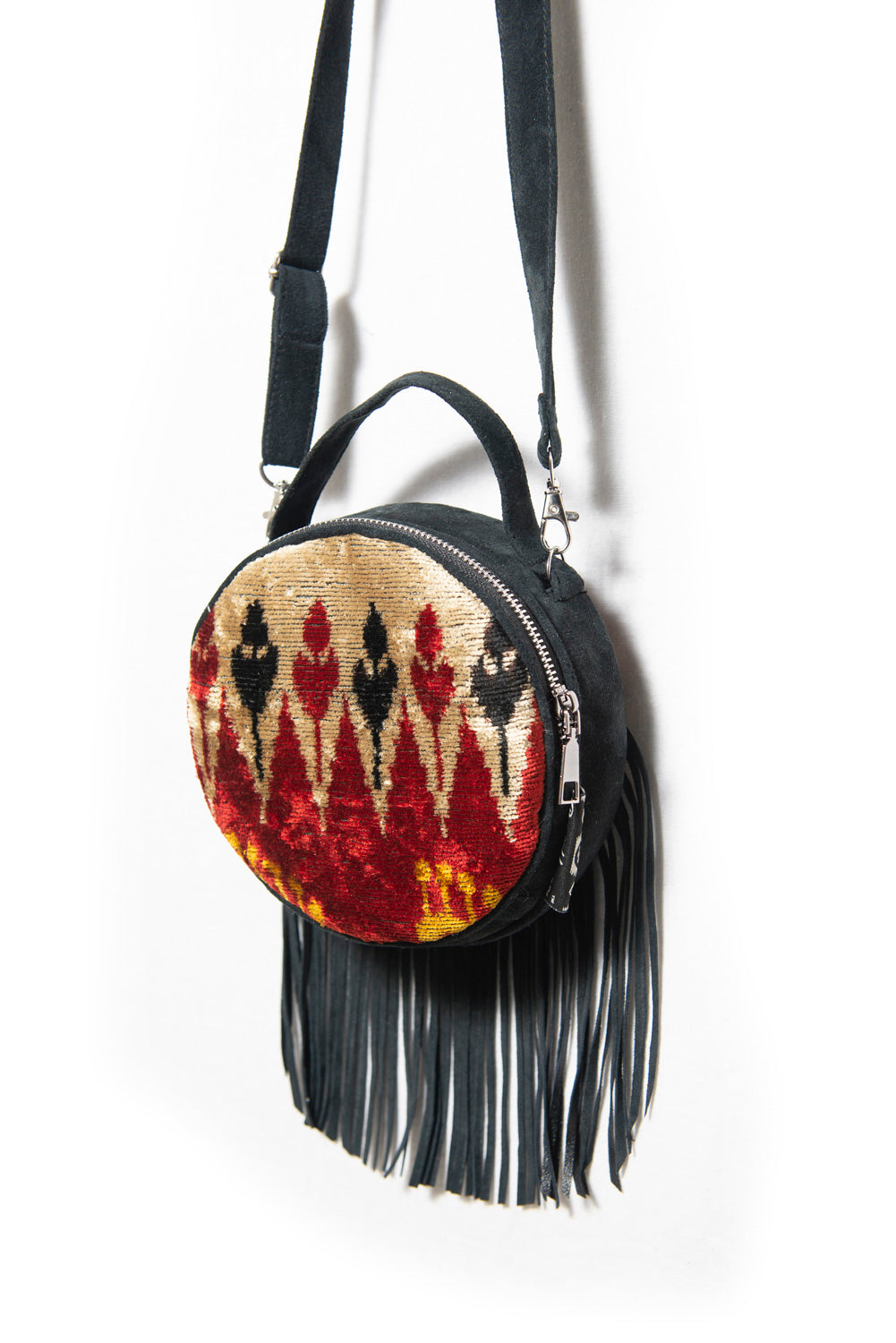 VELVET IKAT SHOULDER BAG