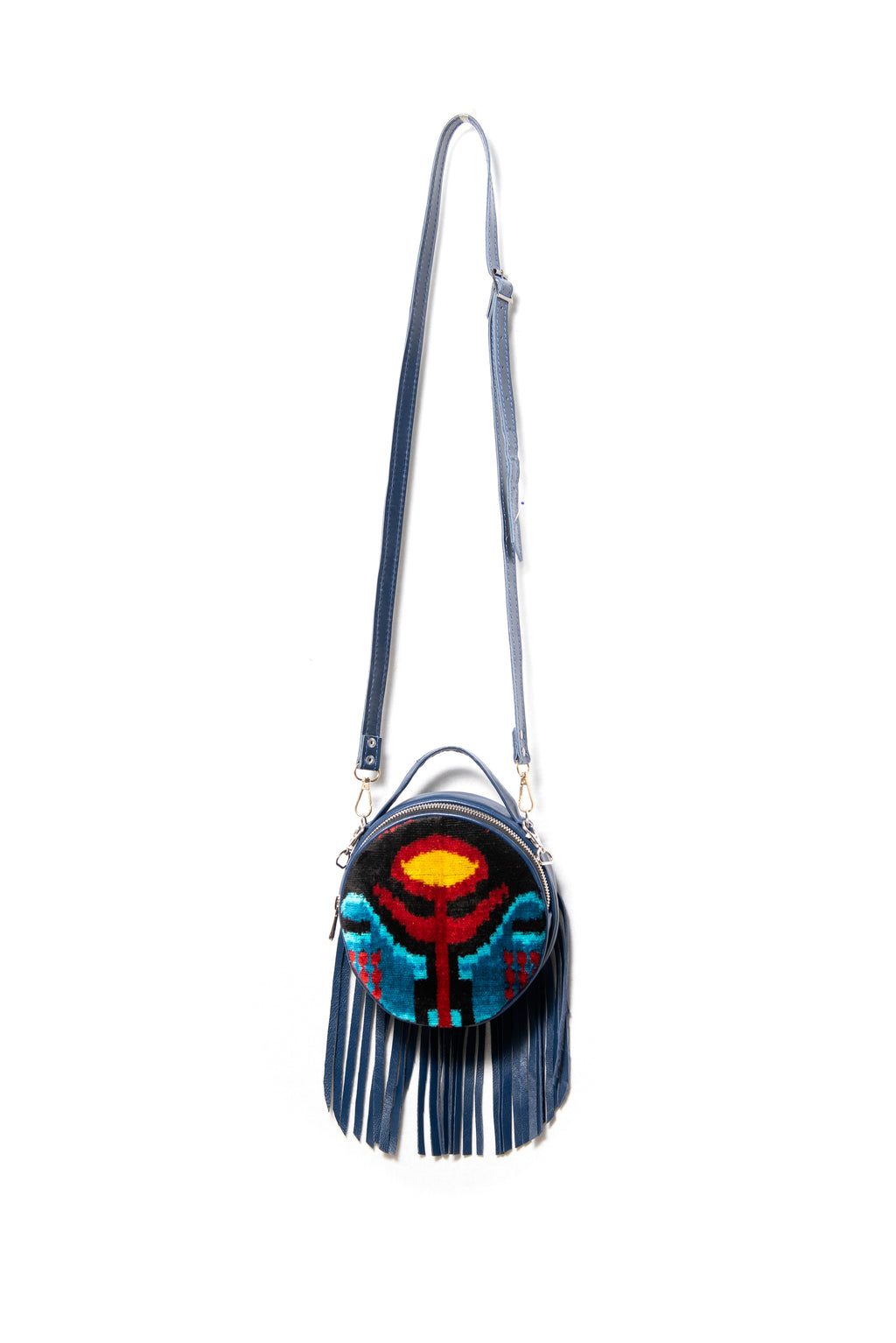 IKAT VELVET SHOULDER BAG