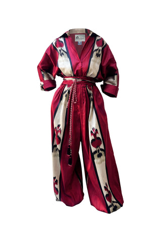 SILK IKAT JUMPSUIT IK112