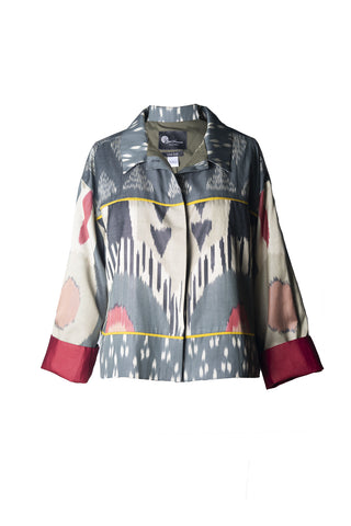 SHORT SILK IKAT JACKET IK103/85