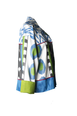Short Silk Ikat Jacket IK91/IK87