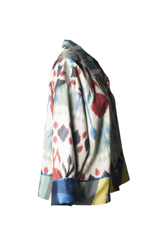 Short Silk Ikat Jacket IK82/IK94