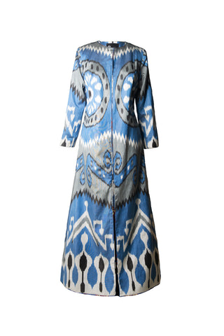 Silk Ikat Maxi Jacket IK111