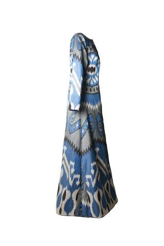 Silk Ikat Maxi Jacket IK111