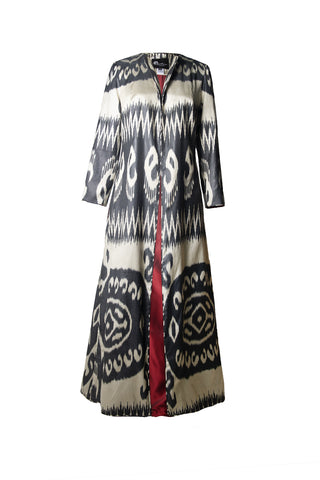 SILK IKAT MAXI JACKET IK74