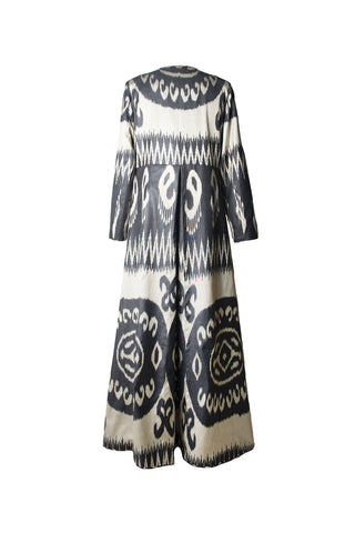 SILK IKAT MAXI JACKET IK74