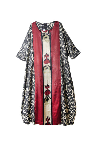 COMBO SILK IKAT DRESS IK101/IK96