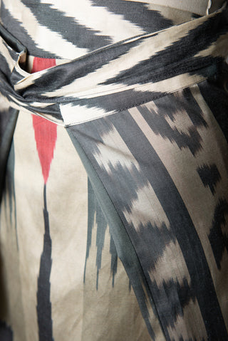 SILK IKAT COMBO WRAP SKIRT IK103/IK102