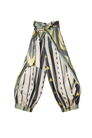 SILK IKAT REVERSIBLE HAREM PANTS IK94/IK90