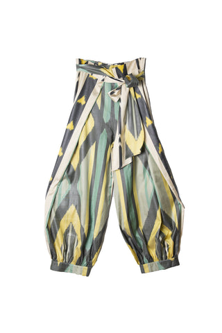 SILK IKAT REVERSIBLE HAREM PANTS IK94/IK90