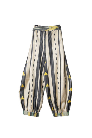 SILK IKAT REVERSIBLE HAREM PANTS IK94/IK90