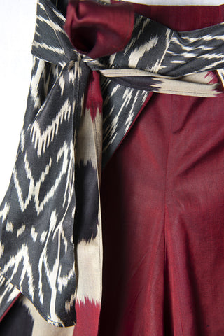 SILK IKAT REVERSIBLE HAREM PANTS IK100/IK96
