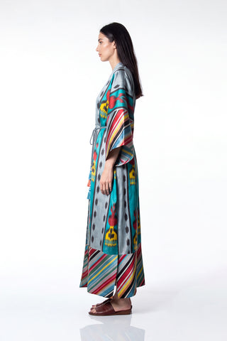 SILK IKAT KIMONO DUSTER IK106