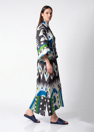 SILK IKAT KIMONO DUSTER IK92/IK91