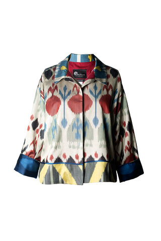 Short Silk Ikat Jacket IK82/IK94