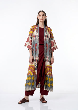 SILK IKAT KIMONO DUSTER IK77/IK76
