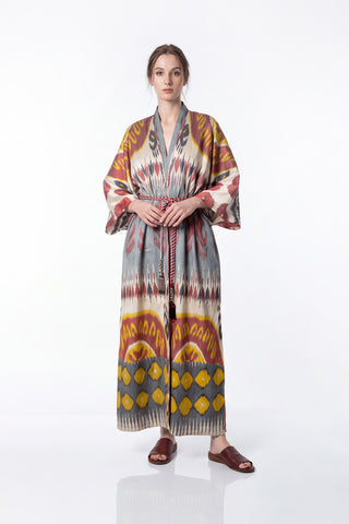 SILK IKAT KIMONO DUSTER IK77/IK76