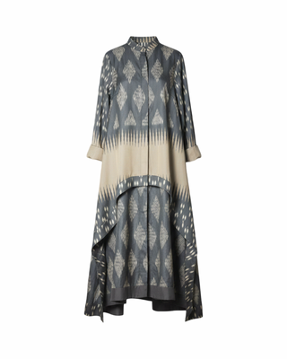 HIGH-LOW SILK IKAT TUNIC IK85