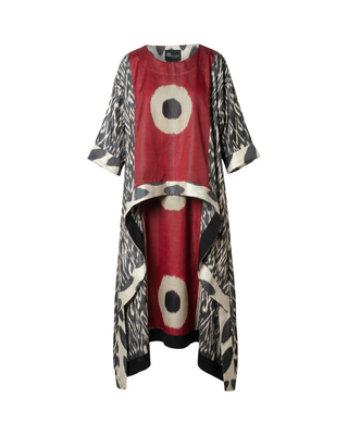 HIGH-LOW SILK IKAT TUNIC IK100/IK96